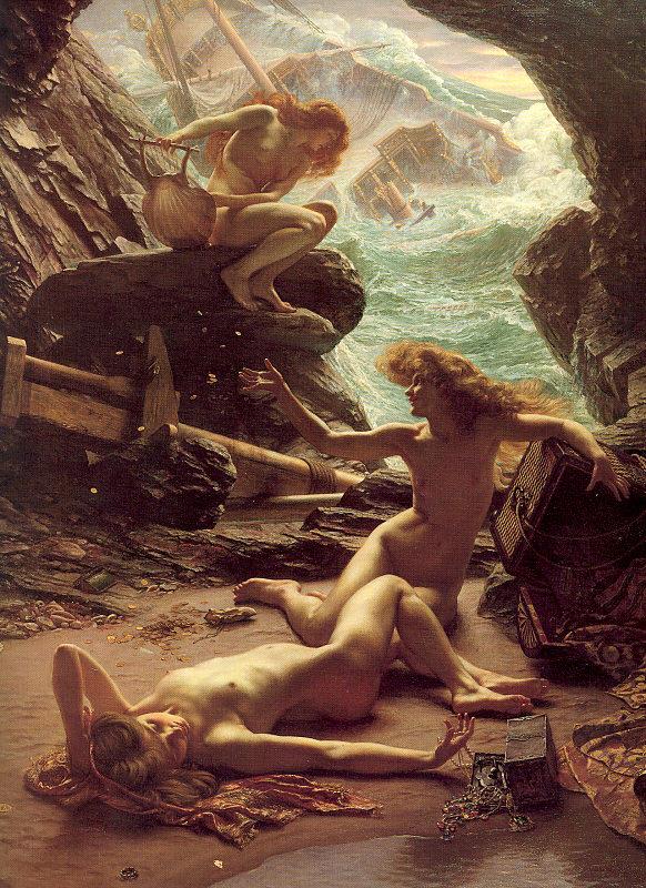 Poynter, Sir Edward John Cave of the Storm Nymphs oil painting image